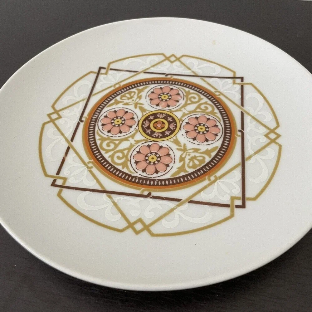 Empress China Saturn 360 Japan Geometric Salad Plate MCM Mid Century Modern 1895